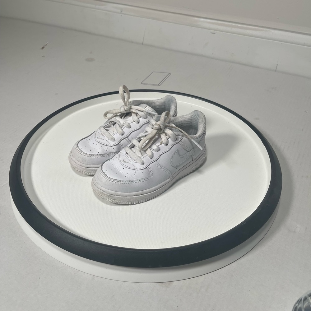 White low top Air Forces